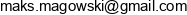 Maksymilian Magowski Adres e-mail