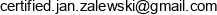 Certified Jan Zalewski Adres e-mail