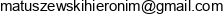 Hieronim Matuszewski Adres e-mail