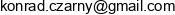 Konrad Czarny C24rny Dev Email address