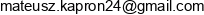 Coders Division Mateusz Kapron Email address