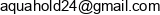 Aquahold Adres e-mail