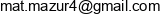 Mateusz Mazur Email address