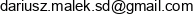 Dariusz Malek Software Development Email address
