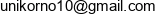 Unikorno Adres e-mail
