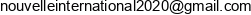 Nouvelle International Adres e-mail
