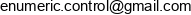 Enumeric Control Email address