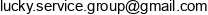 Lucky Service Group Email address
