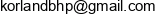 Korland Bhp Email address