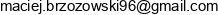 Mbtest Maciej Brzozowski Email address