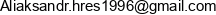 Aliaksandr Hres Adres e-mail