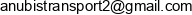 Anubis Transport Email address