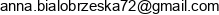 Anna Bialobrzeska Media Consulting Email address