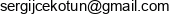 Serhii Chekotun Email address
