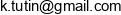 Kanstantsin Tutsin Email address