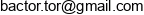 Bactor Adres e-mail