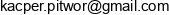 Ka Bud Kacper Pitwor Email address