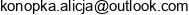Ali Alo Alicja Konopka Adres e-mail