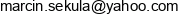 Marcin Sekula Email address