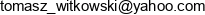 Tomasz Witkowski Amorgos Email address