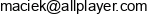 Allplayershare Adres e-mail
