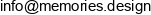Memories Design Email address