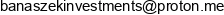 Banaszek Investments Email address