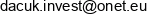 Vladimir Dacuk Invest Email address