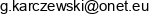 Grzegorz Karczewski Email address