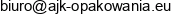 Ajk Centrum Opakowan Email address