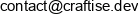 Craftise Dev Email address