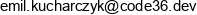 Code36 Emil Kucharczyk Email address