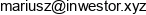 Inwestor Xyz Adres e-mail