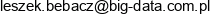 Bigdata Leszek Bebacz Email address