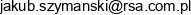Rsa Jakub Szymanski Email address