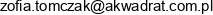 A Kwadrat Pracownia Projektowa Zofia Tomczak Email address