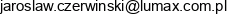 Lumax Jaroslaw Czerwinski Adres e-mail