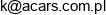 Acars Adres e-mail