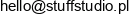 Stuff Studio Igor Strosin Email address