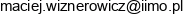 Maciej Wiznerowicz Email address