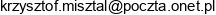 Indicatio Krzysztof Misztal Email address