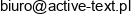 Active Text Email address
