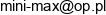 Mini Max Email address