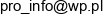 Pro Info Jacek Czubinski Adres e-mail
