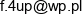 4up Adres e-mail