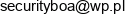 Slawomir Lupinski Boa Security Email address