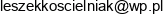 Leszek Koscielniak Certe Email address