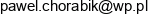 Biuro Inzynierskie Projekt Pawel Chorabik Adres e-mail