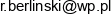 Advisor Rafal Berlinski Email address