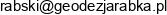 Piotr Rabski Zaklad Uslug Geodezyjnych Email address